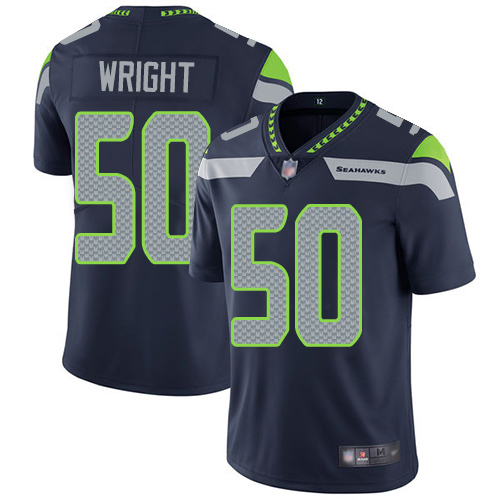 Seattle Seahawks Limited Navy Blue Men K.J. Wright Home Jersey NFL Football #50 Vapor Untouchable->youth nfl jersey->Youth Jersey